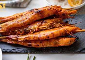 tôm nướng mắm nhĩ