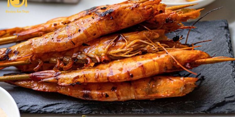 tôm nướng mắm nhĩ