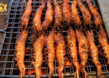 tôm nướng sa tế