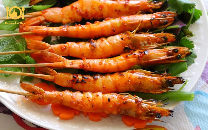 Cách làm tôm nướng sa tế nồi chiên không dầu đơn giản, nhanh gọn 8 tom nuong sa te noi chien khong dau 4