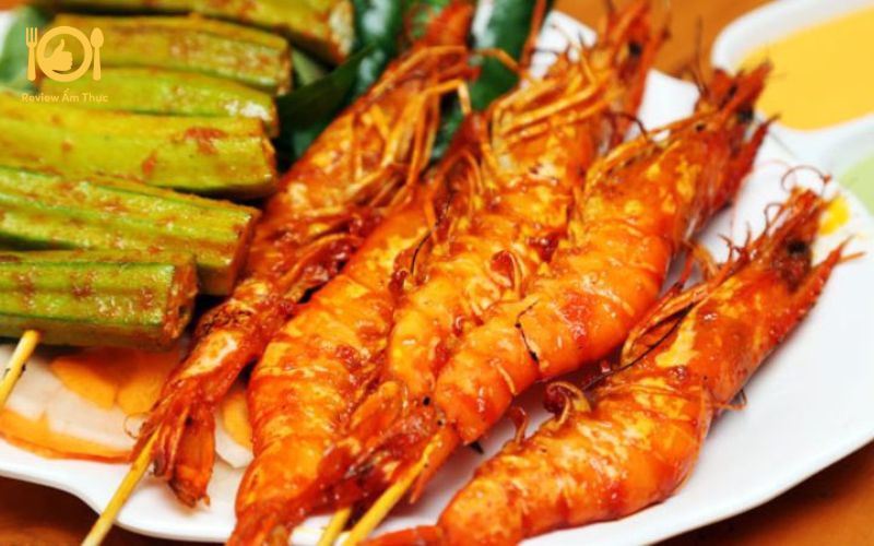 Bí quyết làm tôm nướng than hoa đơn giản, ai cũng làm được 13 Tôm nướng sa tế