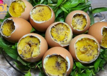 Công thức làm trứng gà nướng - Món ăn đường phố ngon đúng điệu