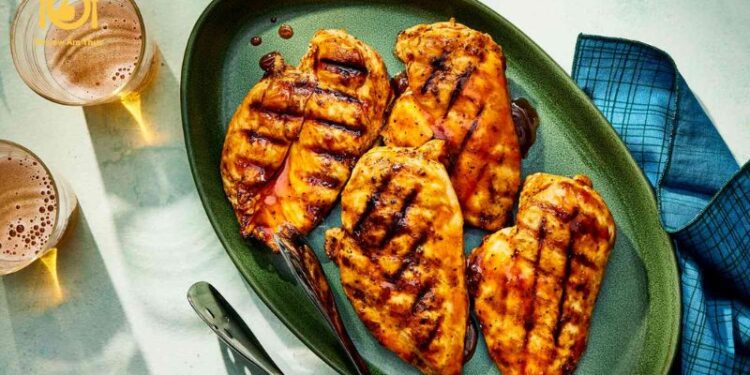 Cách làm ức gà nướng mật ong bằng nồi chiên không dầu tại nhà 7 ức gà nướng mật ong bằng nồi chiên không dầu