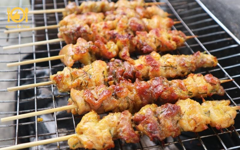 Bí quyết làm ức gà xiên nướng mềm mọng, thơm lừng tại nhà 8 ức gà xiên nướng
