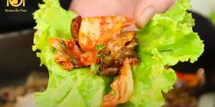 ba chỉ bò nướng nồi chiên không dầu