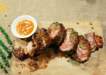 bắp bò nướng sa tế