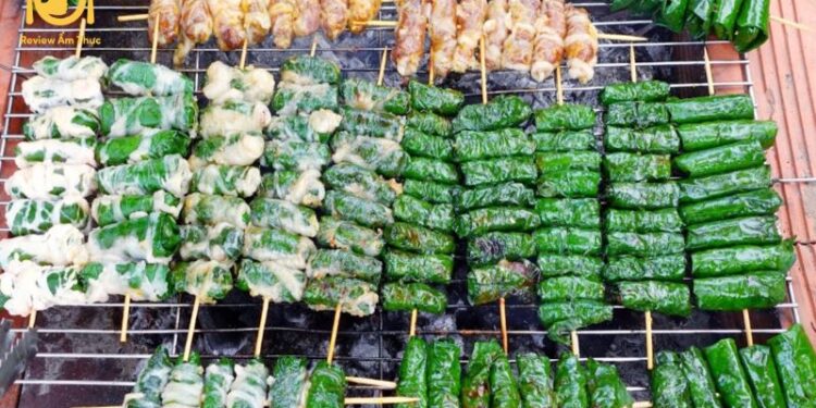 Bò nướng lá lốt mỡ chài - Món ăn thơm ngon, hấp dẫn khó cưỡng 5 bò nướng lá lốt mỡ chài