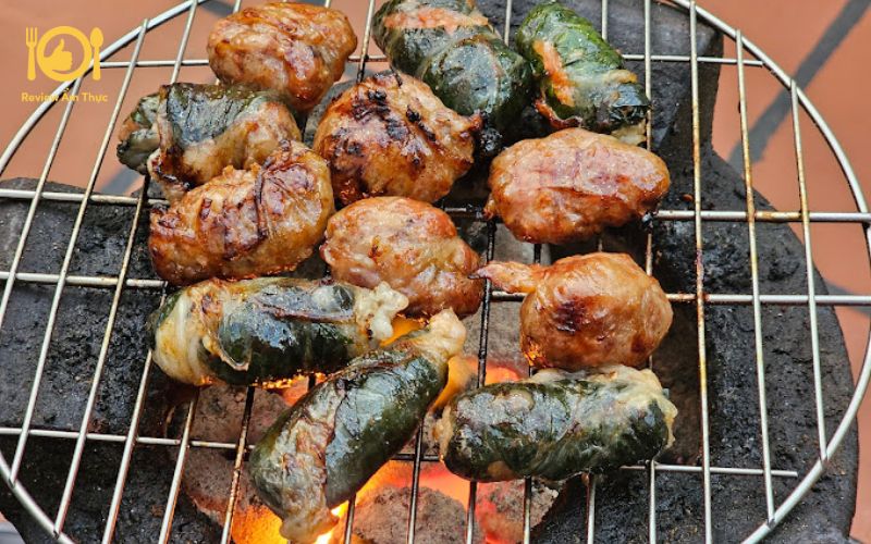 Review Bò Nướng Mỡ Chài Ba Sang - Quán bò ngon ở Biên Hòa 6 bò nướng mỡ chài ba sang