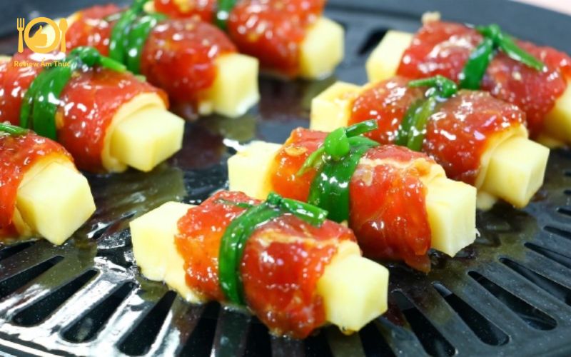 Bí quyết làm bò nướng phô mai bằng nồi chiên không dầu mềm mọng 8 bò nướng phô mai bằng nồi chiên không dầu