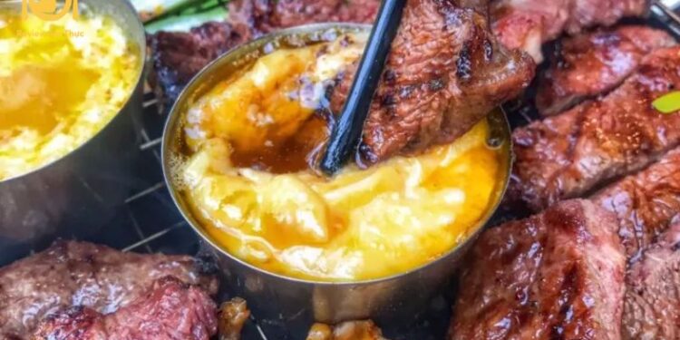 bò nướng phô mai giấy bạc