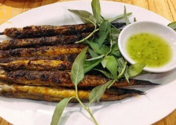 cá kèo nướng mọi