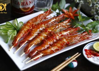 cách làm tôm nướng muối ớt bằng than