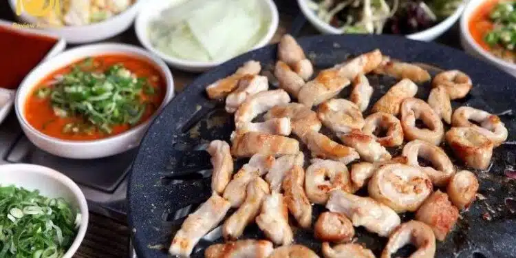 lòng bò nướng Hàn Quốc