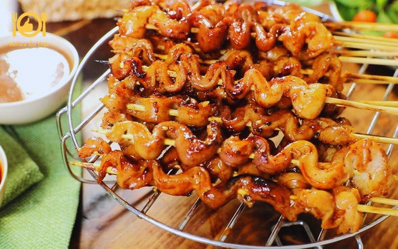 Tiết lộ cách làm lòng bò nướng sa tế thơm ngon, không dai 9 lòng bò nướng sa tế