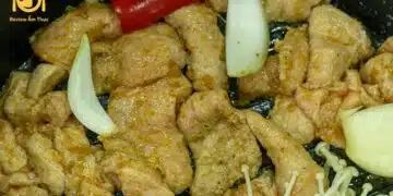 nầm bò nướng bằng nồi chiên không dầu