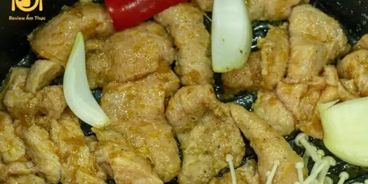 nầm bò nướng bằng nồi chiên không dầu