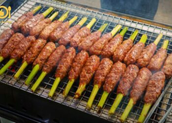 nem bò nướng sả