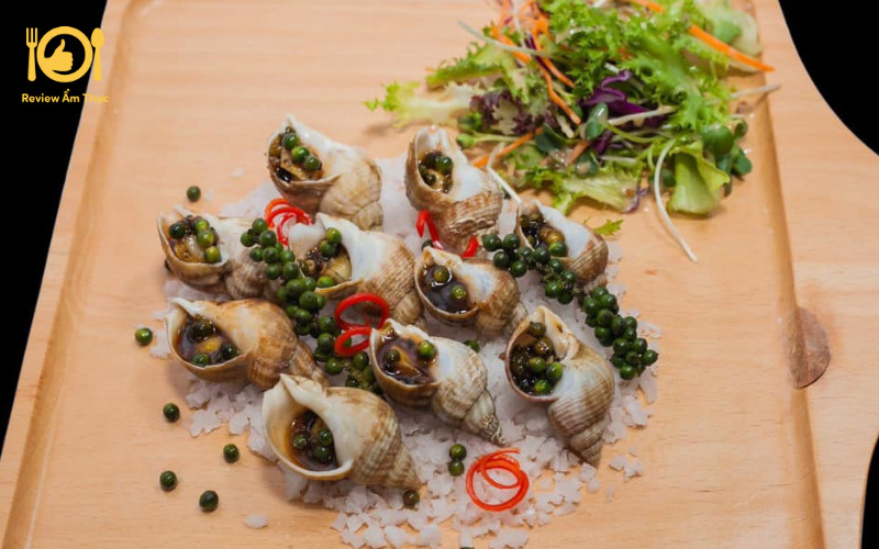 Hướng dẫn cách chế biến ốc bulot nướng tiêu xanh cực ngon 8 ốc bulot nướng tiêu xanh