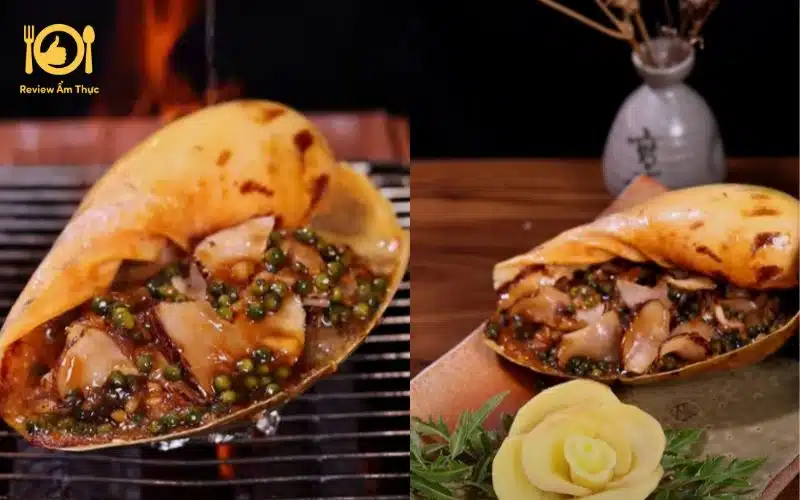 Hướng dẫn cách làm ốc giác nướng tiêu xanh cho bữa tiệc gia đình 9 ốc giác nướng tiêu xanh