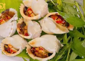 ốc tỏi nướng muối ớt