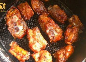 sườn bò nướng nồi chiên không dầu