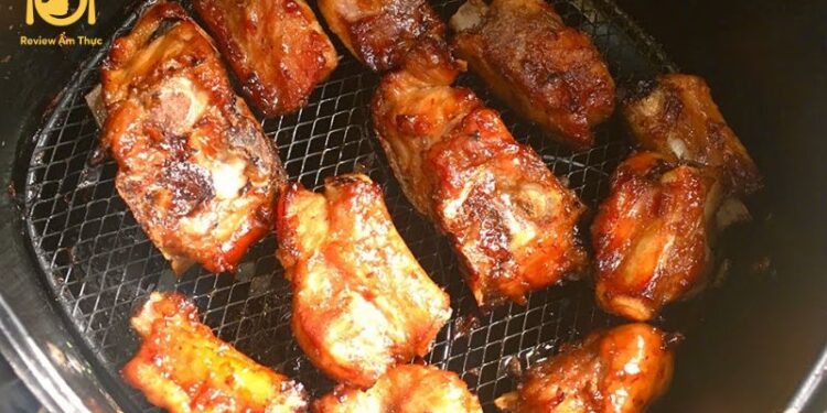 sườn bò nướng nồi chiên không dầu