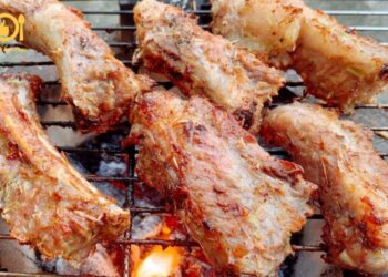 sườn bò nướng sả ớt
