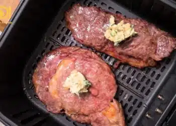 thăn bò nướng nồi chiên không dầu