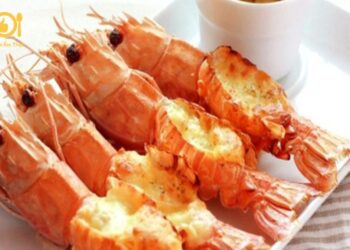 tôm nướng phô mai con bò cười