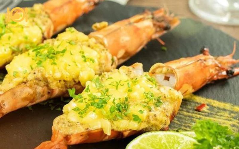 Cách làm món tôm nướng phô mai mozzarella đậm đà hương vị 8 tôm nướng phô mai mozzarella