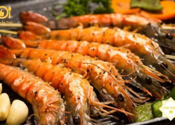 tôm nướng tỏi ớt