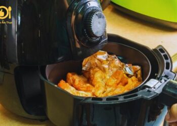 vú heo nướng nồi chiên không dầu