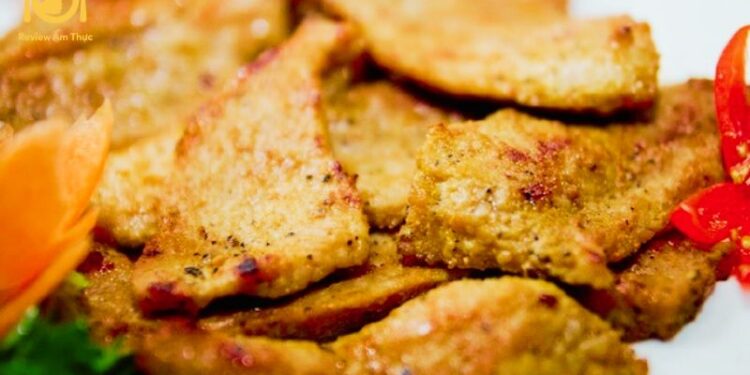 vú heo nướng sa tế