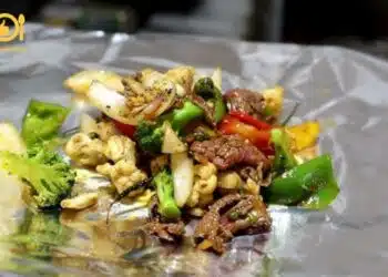 bắp bò nướng giấy bạc