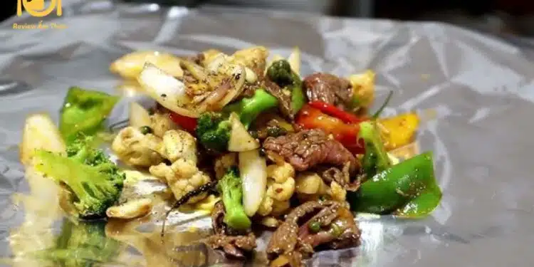 bắp bò nướng giấy bạc