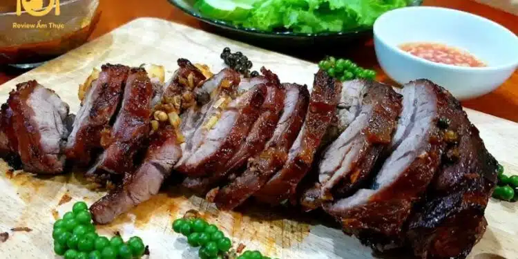 bắp bò nướng nồi chiên không dầu