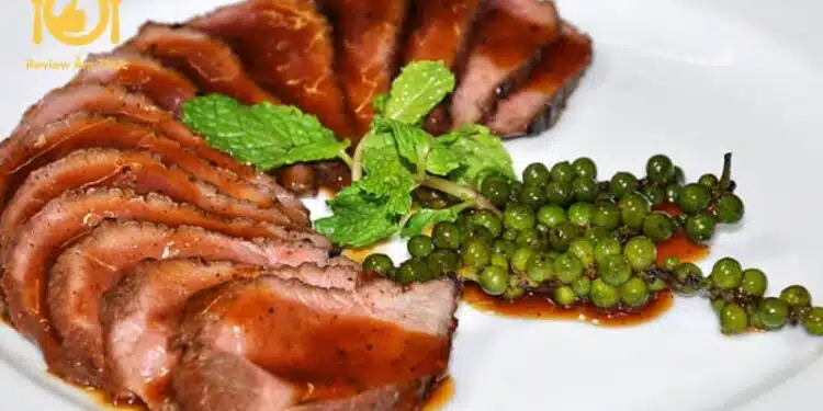 bắp bò nướng tiêu xanh