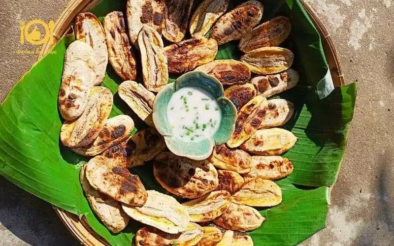 Cách làm chuối nướng mỡ hành siêu ngon siêu hấp dẫn tại nhà 7 chuối nướng mỡ hành