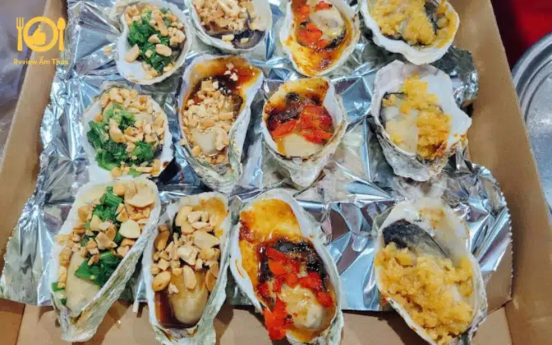 Review quán hàu nướng 8 vị núp hẻm tại Quận 7 siêu béo ngậy 8 hàu nướng 8 vị