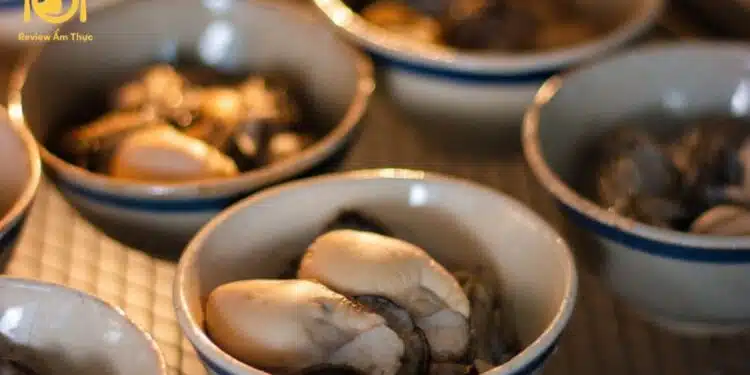 hàu nướng chén bằng nồi chiên không dầu