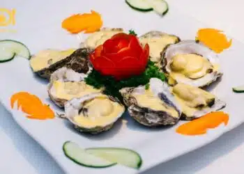 hàu nướng lò vi sóng