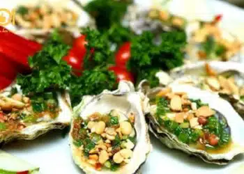 hàu nướng mỡ hành