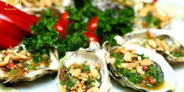 hàu nướng mỡ hành