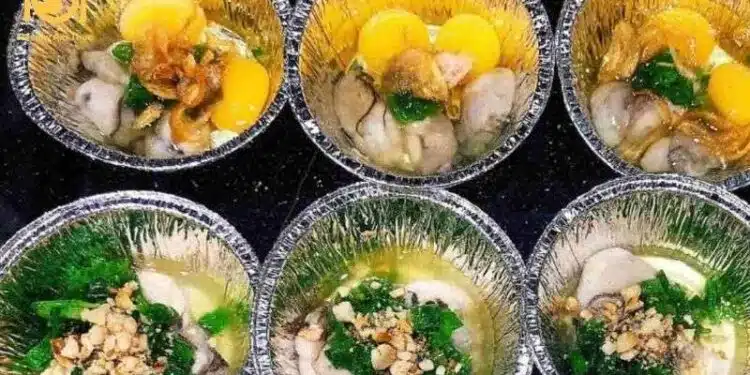 Cách làm hàu nướng mỡ hành bằng giấy bạc cực ngon 5 hàu nướng mỡ hành bằng giấy bạc