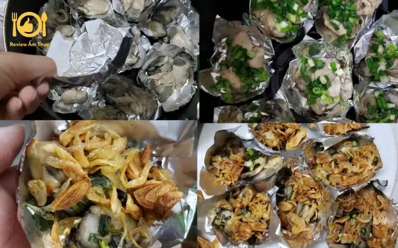 Bật mí cách làm hàu nướng mỡ hành bằng lò nướng siêu ngon 8 hàu nướng mỡ hành bằng lò nướng