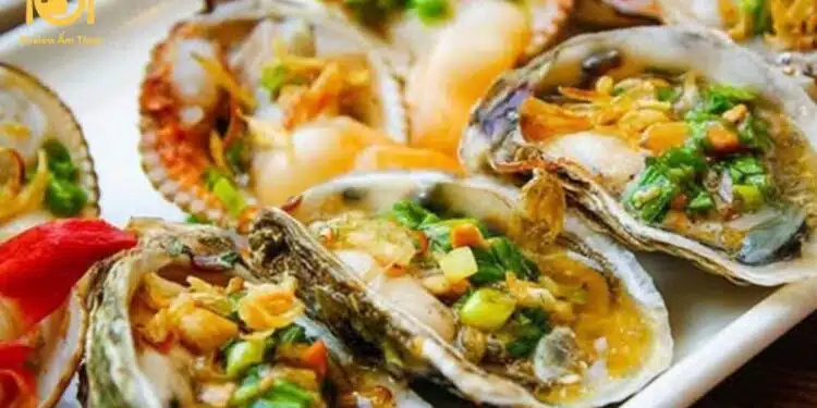 hàu nướng mỡ hành đà nẵng