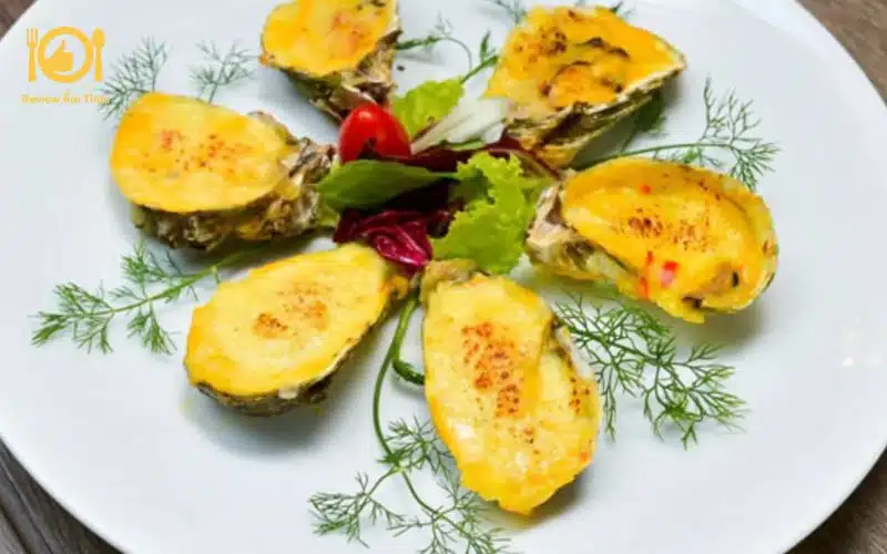 Cách làm hàu nướng mỡ hành phô mai thơm ngon, lạ miệng tại nhà 9 hàu nướng mỡ hành phô mai