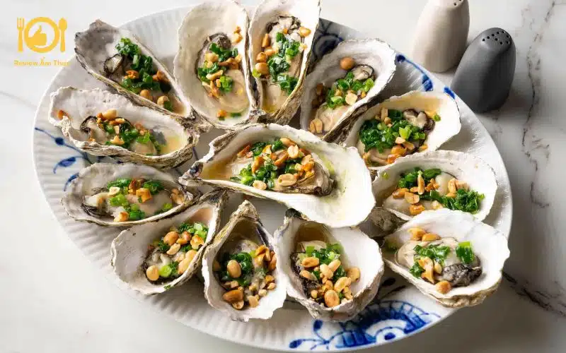 Hướng dẫn làm hàu nướng mỡ hành trứng cút ngon ngay tại nhà 9 hàu nướng mỡ hành trứng cút