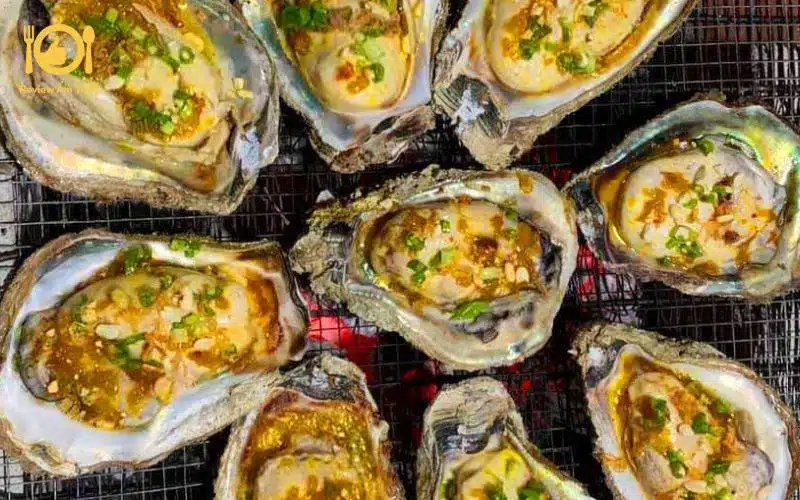 Hướng dẫn làm hàu nướng mỡ hành trứng cút ngon ngay tại nhà 11 hàu nướng mỡ hành trứng cút