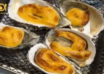 hàu nướng phô mai bằng lò nướng